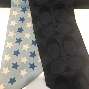 Coach silk skinny scarf